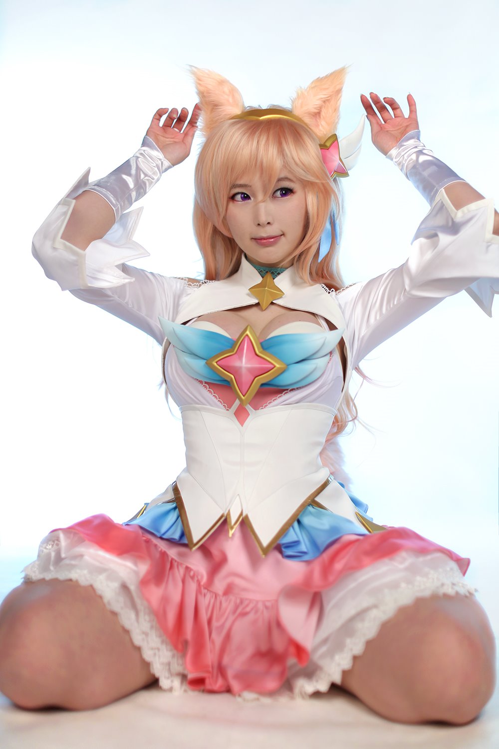 天使脸魔鬼身材的星之守护阿狸COS